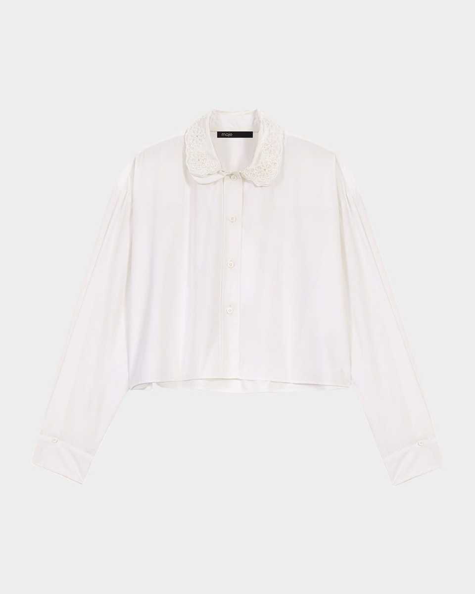 Cimise Embroidered Cropped Shirt